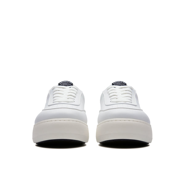 ARTICLE NO. 051X-TR001-23 WHITE/BLACK PLEATHER BURGER TRAINER