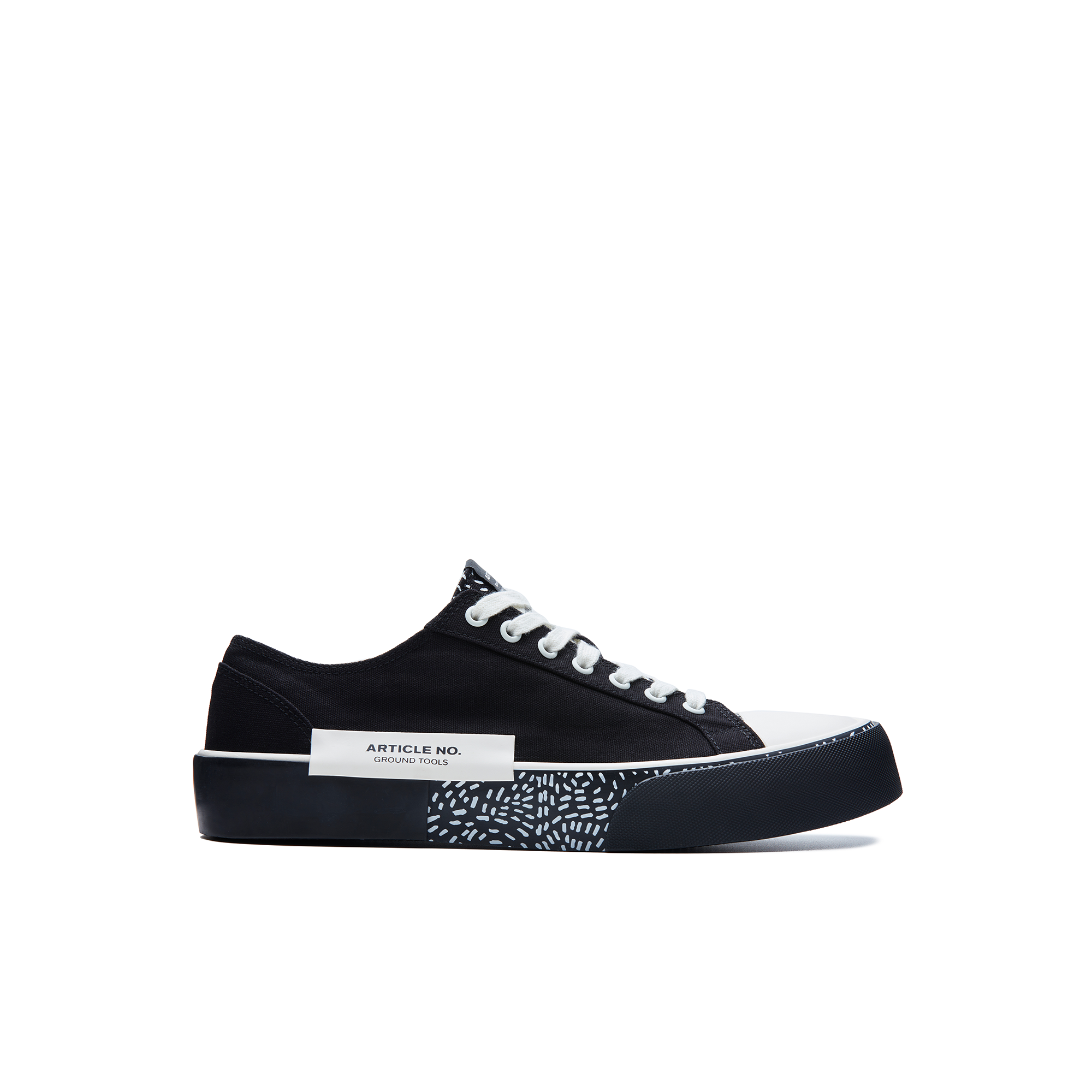 ARTICLE NO. 1007-S3007 BLACK LOW-TOP VULCANIZED