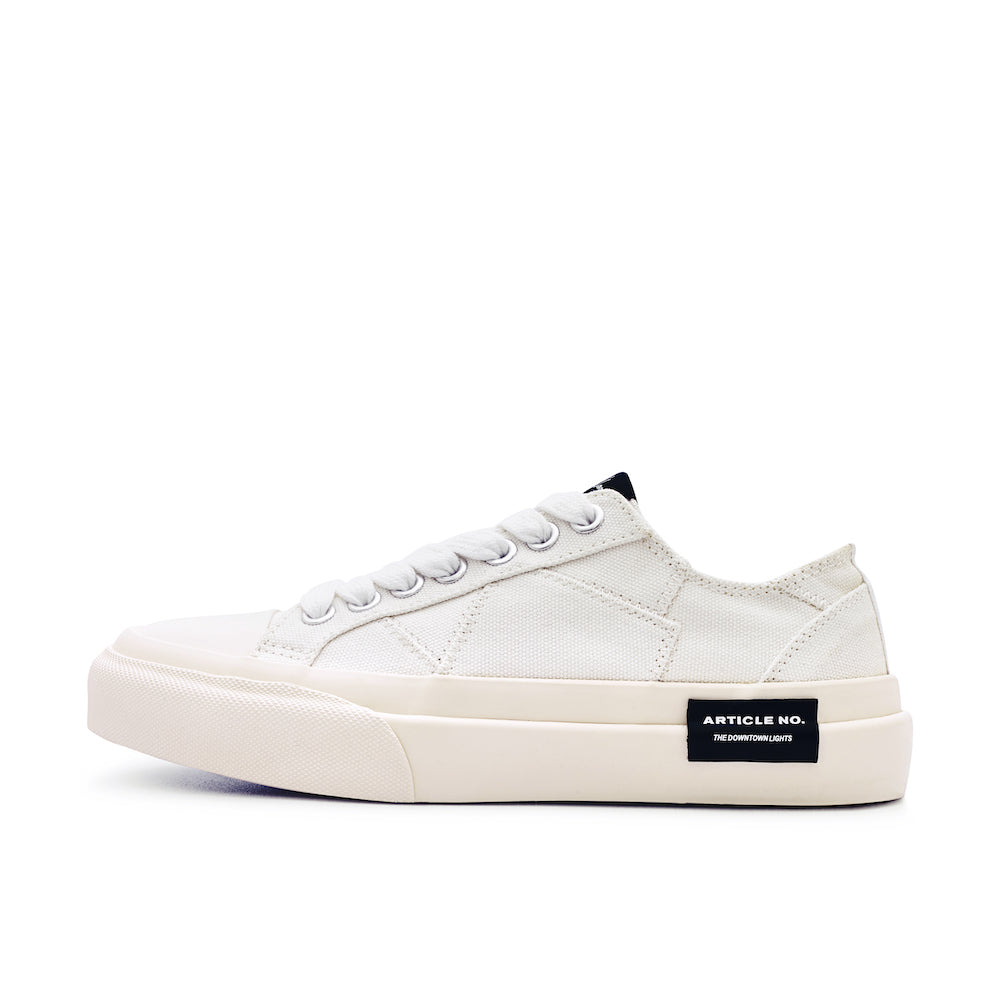 ARTICLE NO. X SECOND/LAYER 1007-06-03 WHITE LOW-TOP VULCANIZED