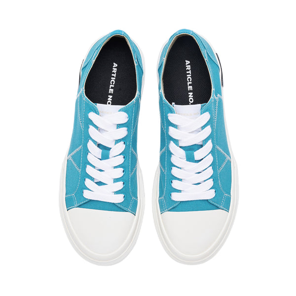 ARTICLE NO. 1007-1004M-23 BLUE PATCHWORK LOW-TOP VULCANIZED