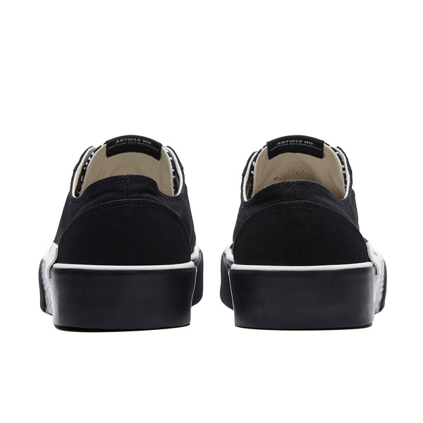ARTICLE NO. 1007-S3007 BLACK LOW-TOP VULCANIZED
