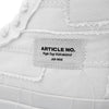 ARTICLE NO. 1008-03-04 WHITE PATCHWORK HIGH-TOP VULCANIZED