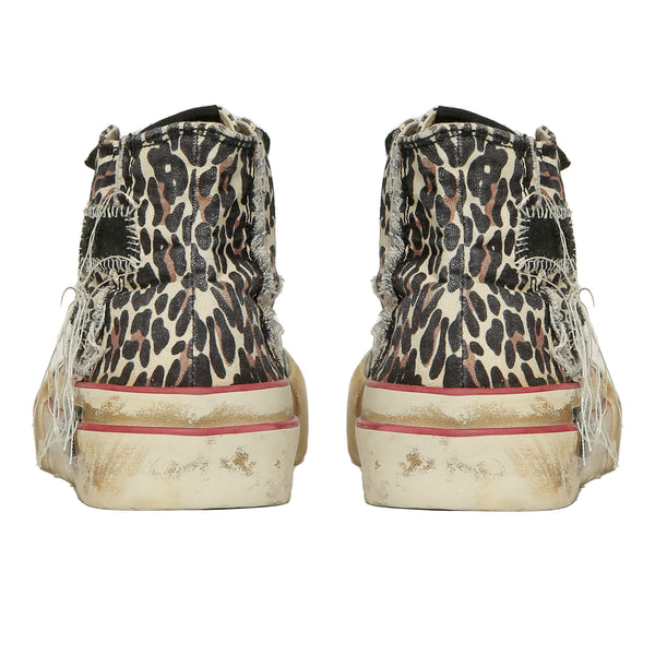 ARTICLE NO. 1008-1006D-23 DIRTY CLASSIC LEOPARD PATCHWORK HIGH-TOP VULCANIZED