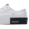 ARTICLE NO. 1010-01-03 WHITE SIDE PATCH  LO-CUT CANVAS VULCANIZED