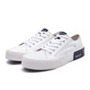 ARTICLE NO. 1010-01-03 WHITE SIDE PATCH  LO-CUT CANVAS VULCANIZED