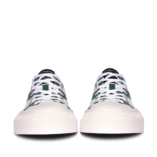 ARTICLE NO. 1007-S4-01 LOW-TOP GREEN CHECK VULCANIZED